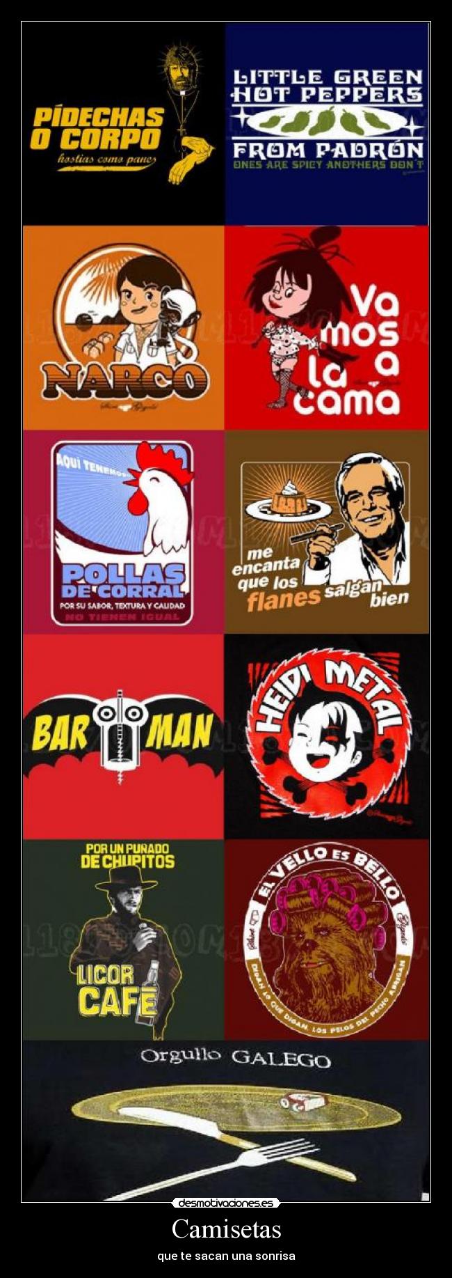 Camisetas - que te sacan una sonrisa