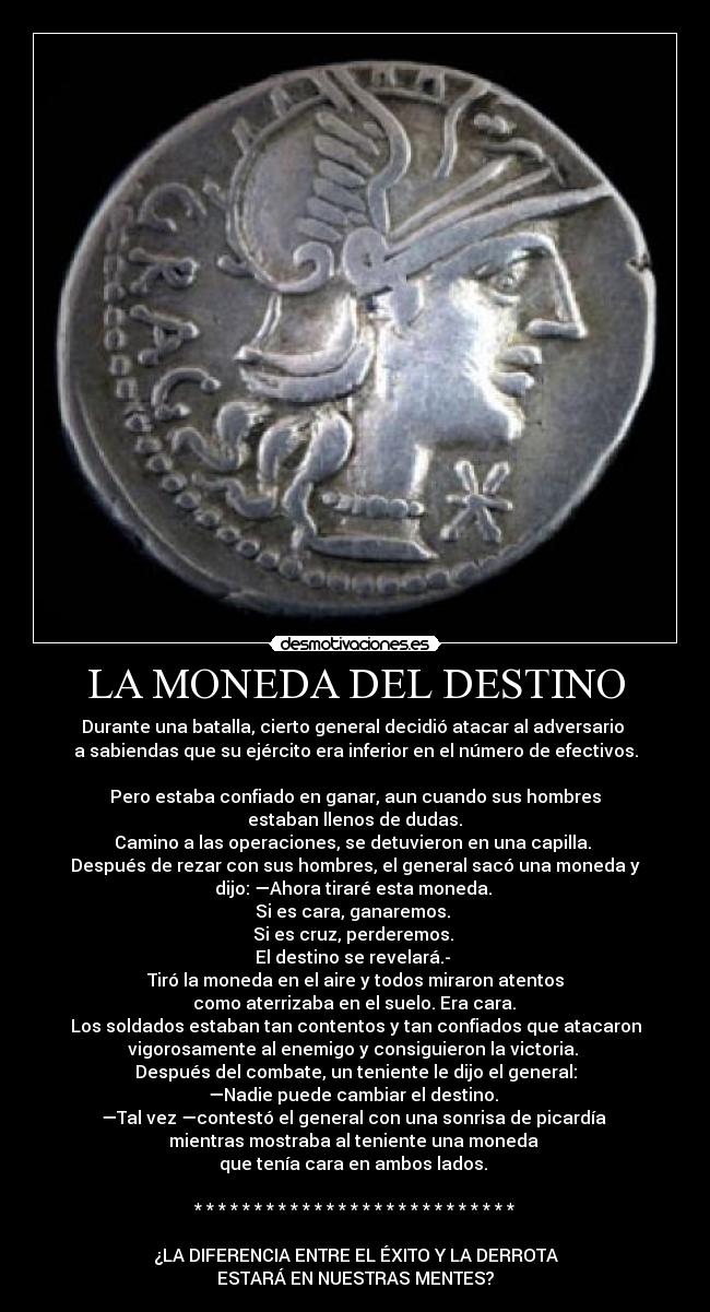 LA MONEDA DEL DESTINO -