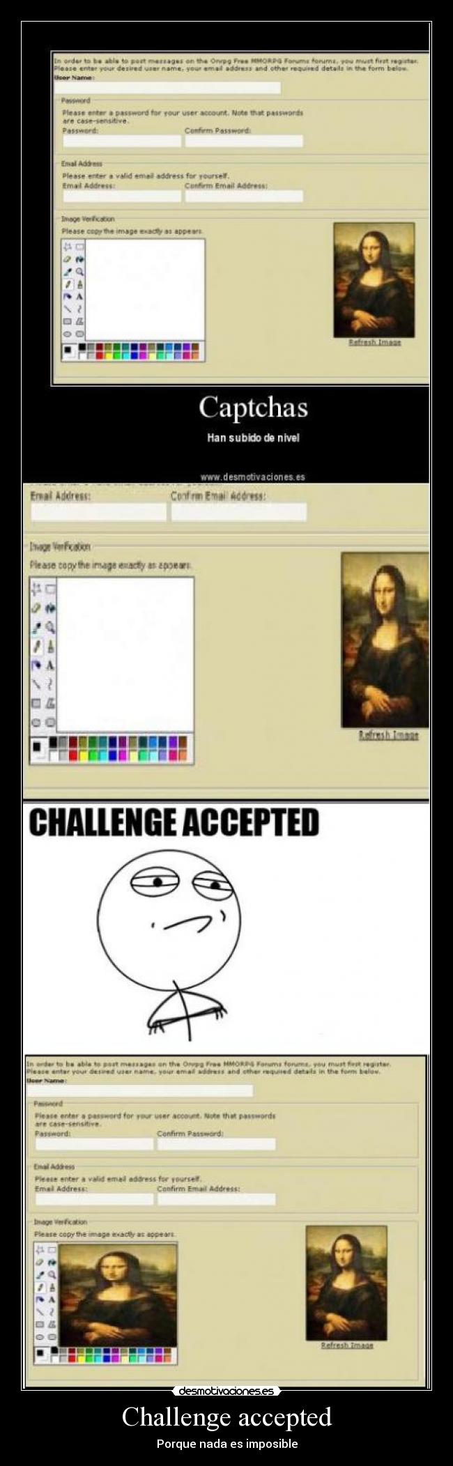 Challenge accepted - Porque nada es imposible