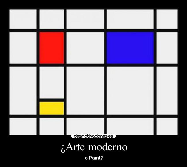 ¿Arte moderno - o Paint?