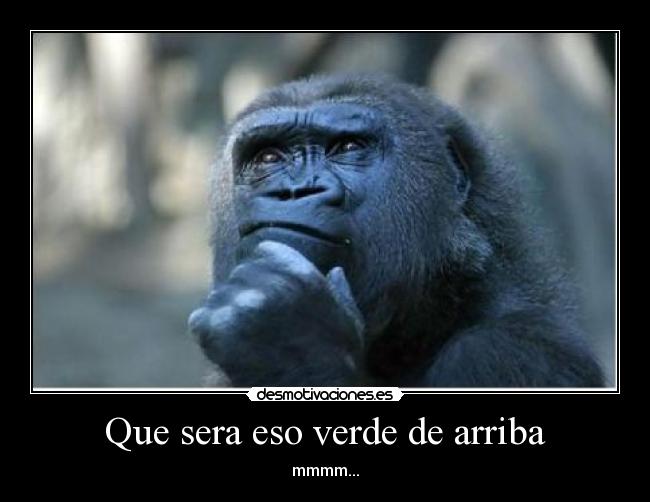 Que sera eso verde de arriba - 