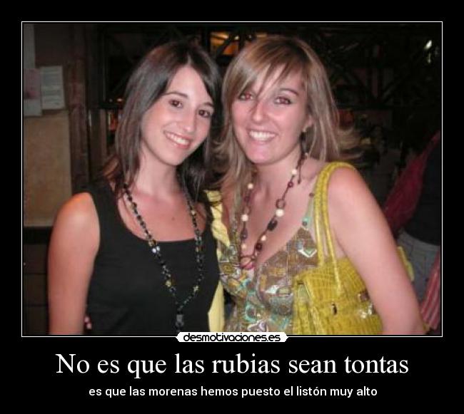 No es que las rubias sean tontas - 