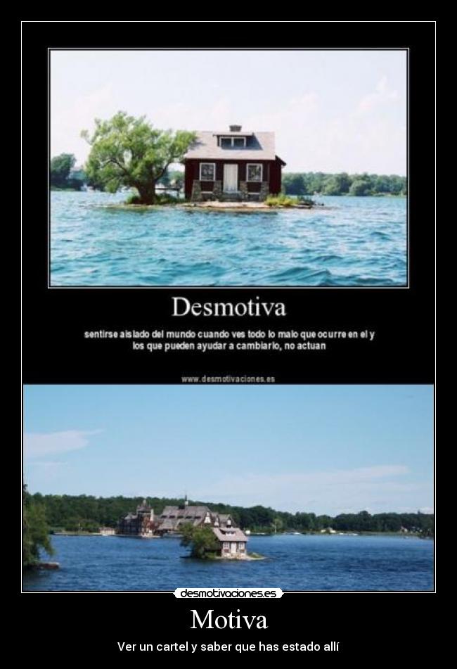 carteles cartel principal agua isla guay desmotivaciones