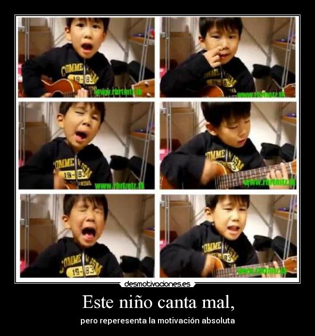 Este niño canta mal, - 