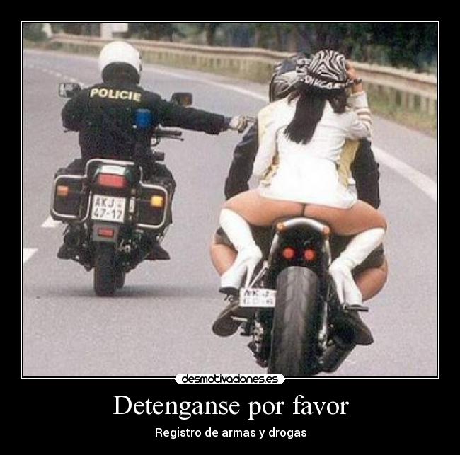 Detenganse por favor - Registro de armas y drogas