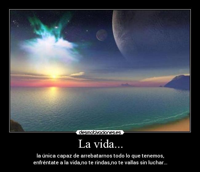 La vida... -
