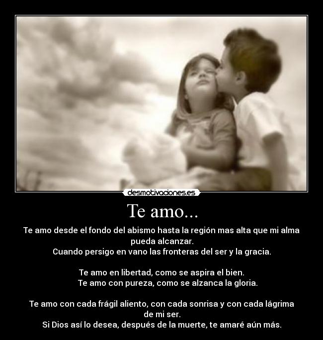 Te amo... -