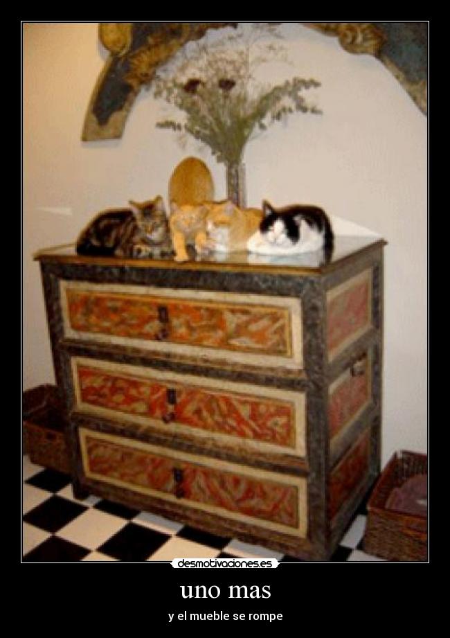 uno mas - y el mueble se rompe