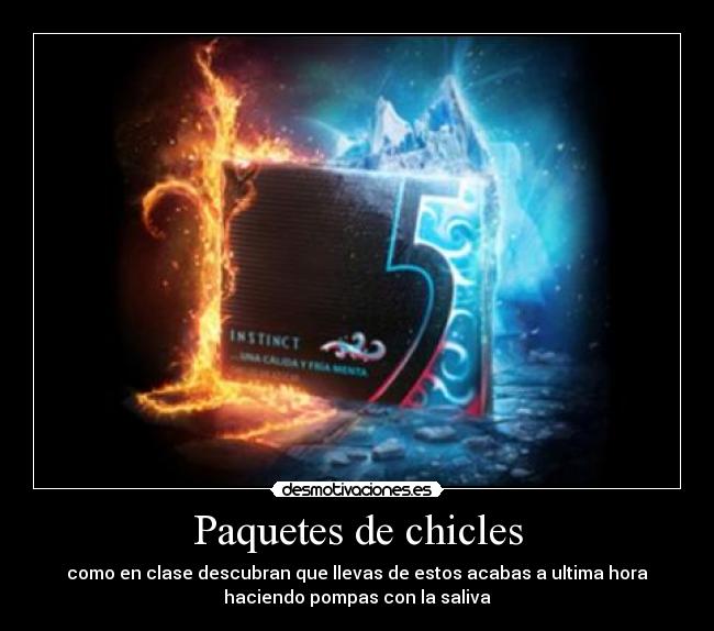 Paquetes de chicles -