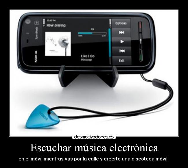 Escuchar música electrónica -
