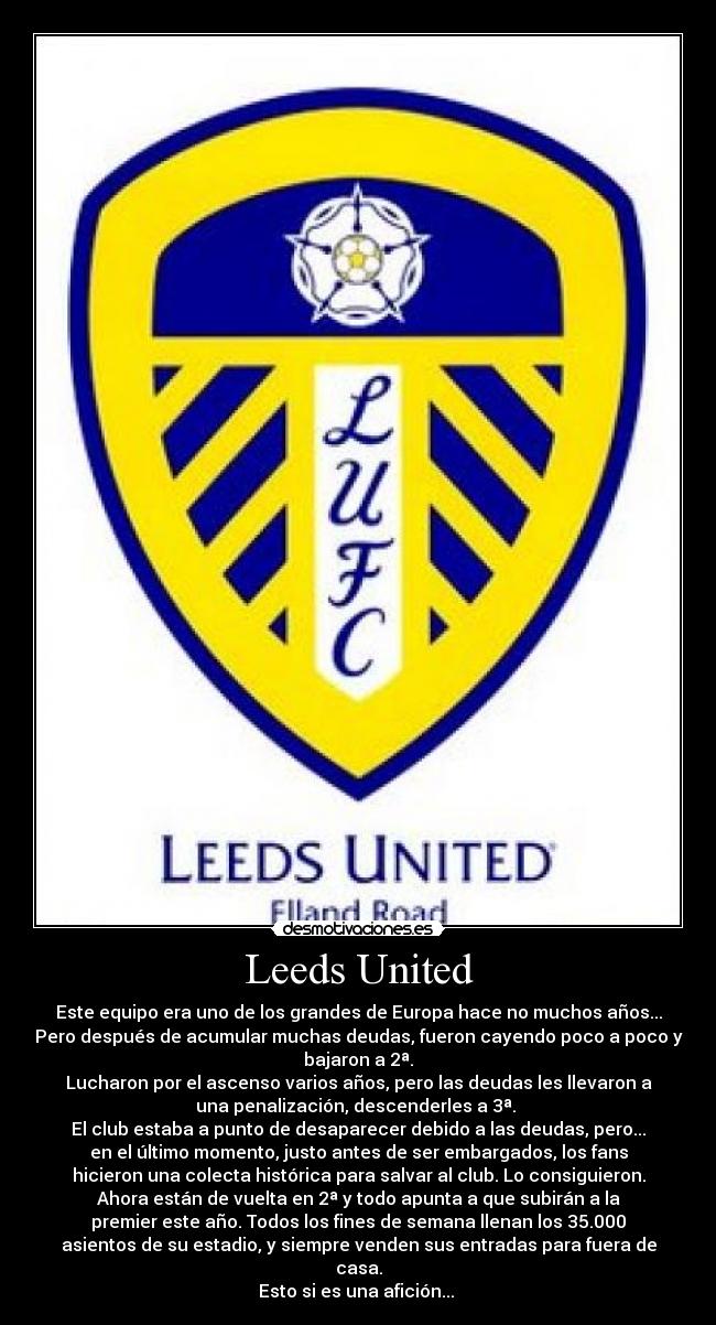 carteles leeds united football motivacion futbol desmotivaciones