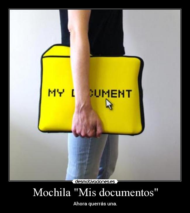 Mochila Mis documentos -