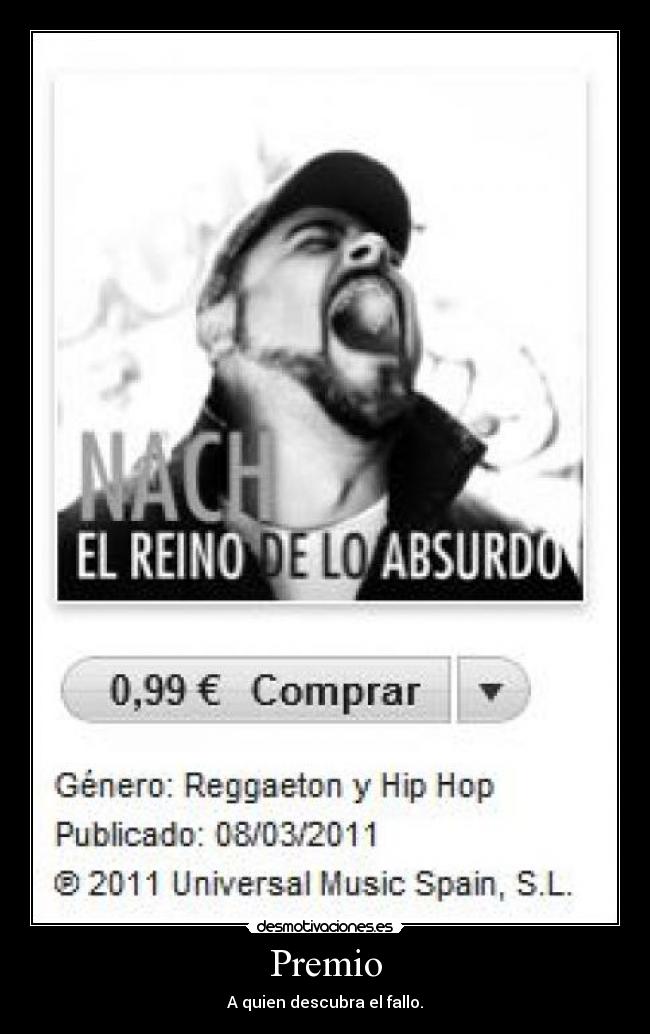 carteles premio descubra fallo nach hip hop rap reggaeton desmotivaciones