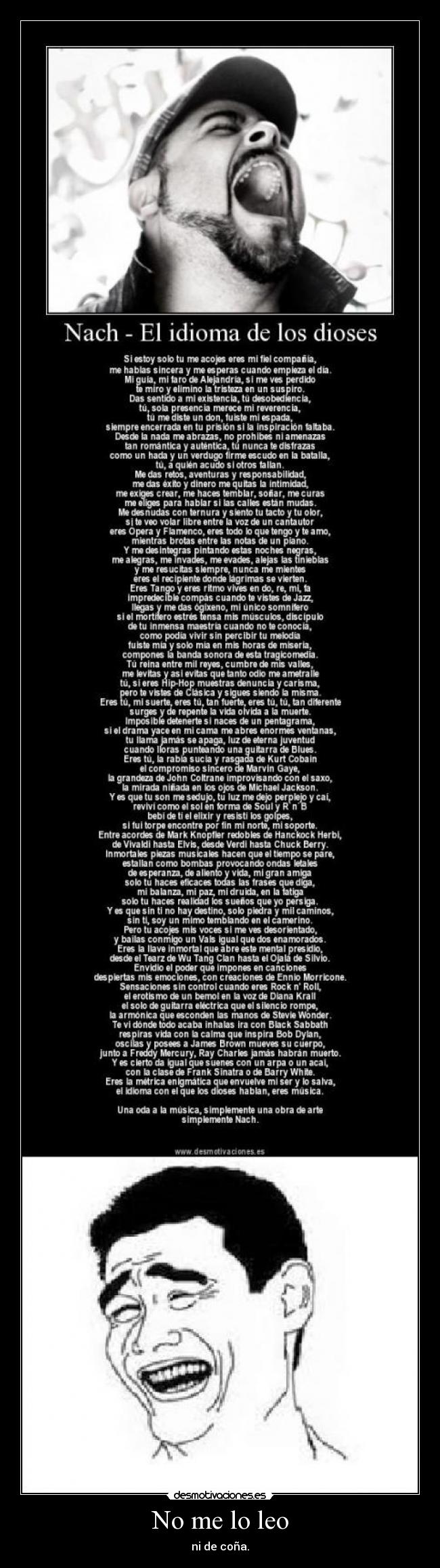 No me lo leo - ni de coña.