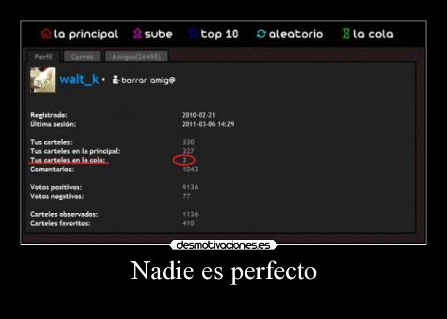 Nadie es perfecto -