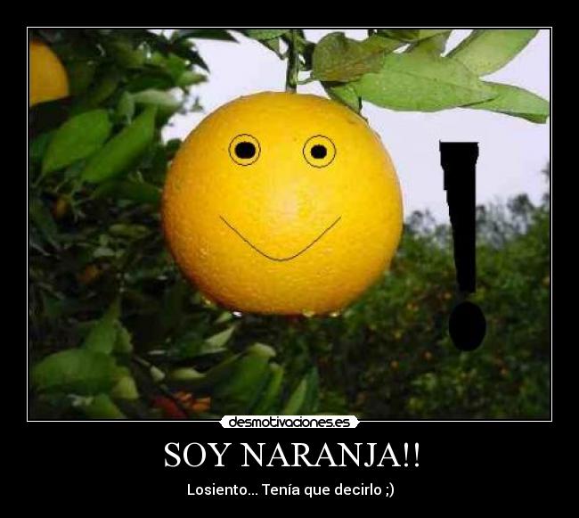 carteles naranja desmotivaciones