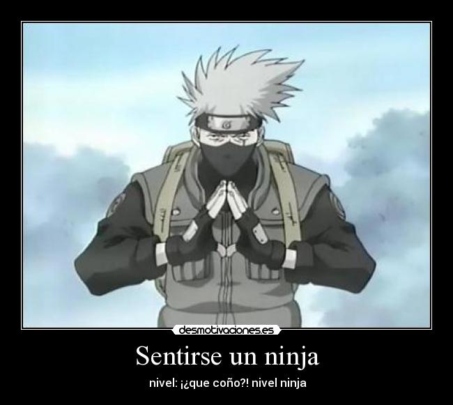 Sentirse un ninja - nivel: ¡¿que coño?! nivel ninja