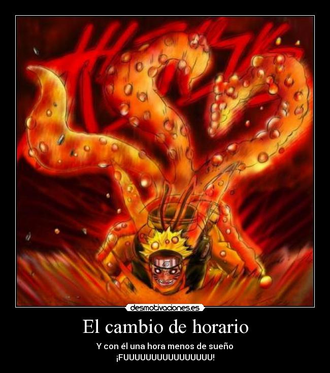 El cambio de horario -