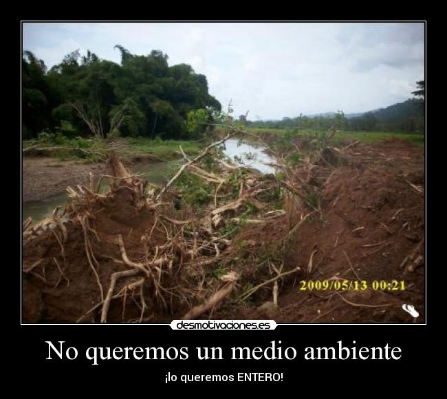 No queremos un medio ambiente - 
