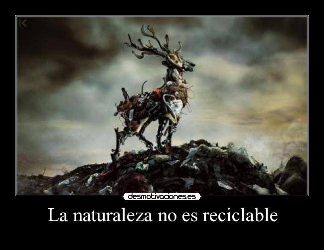 La naturaleza no es reciclable -