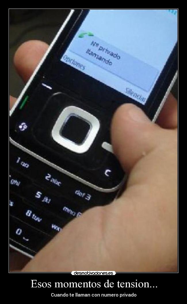 Esos momentos de tension... -