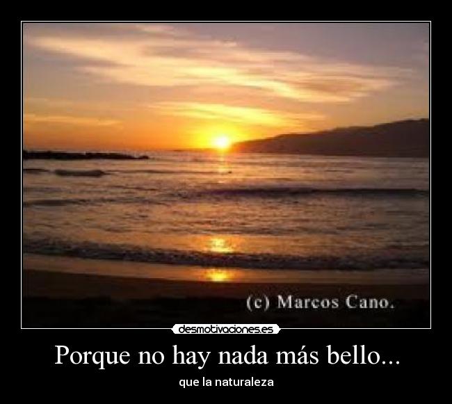 Porque no hay nada más bello... - 