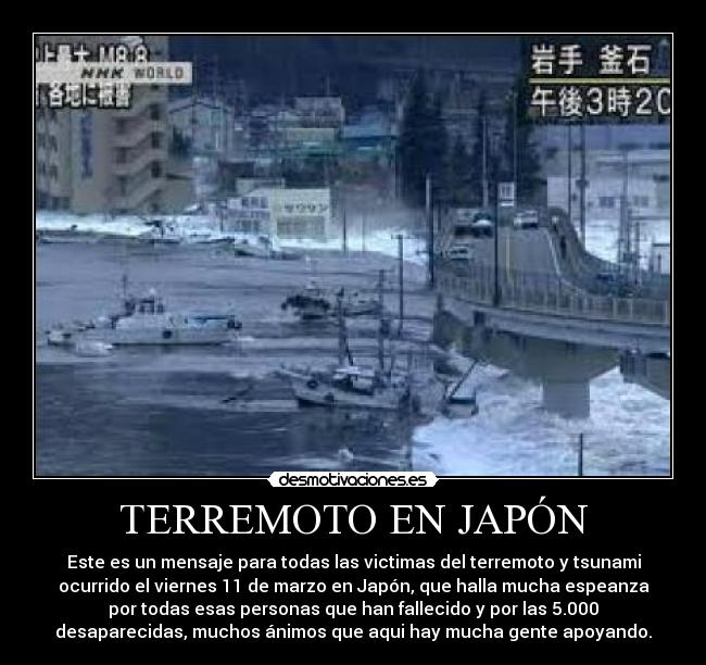 TERREMOTO EN JAPÓN -