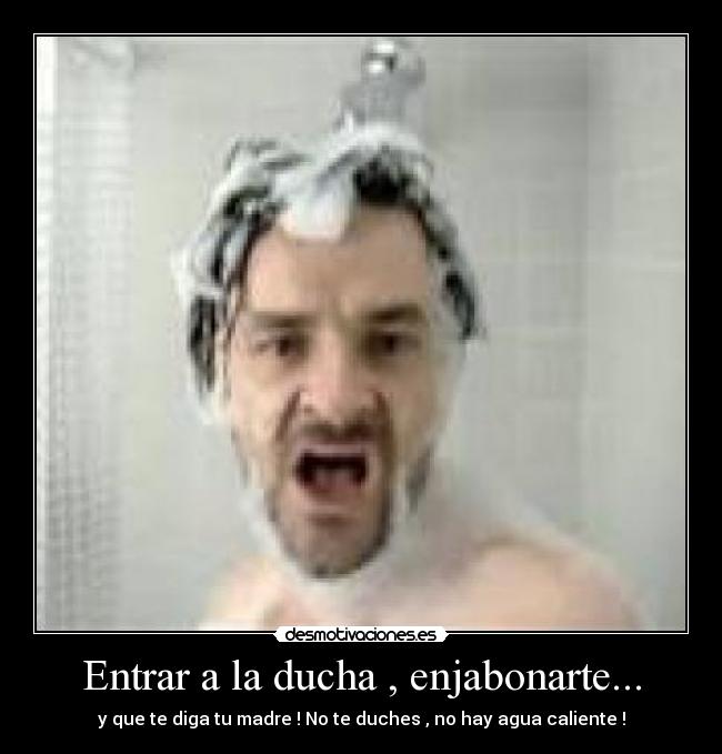 carteles ducha desmotivaciones
