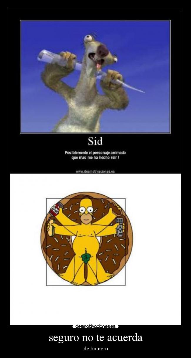 seguro no te acuerda - de homero