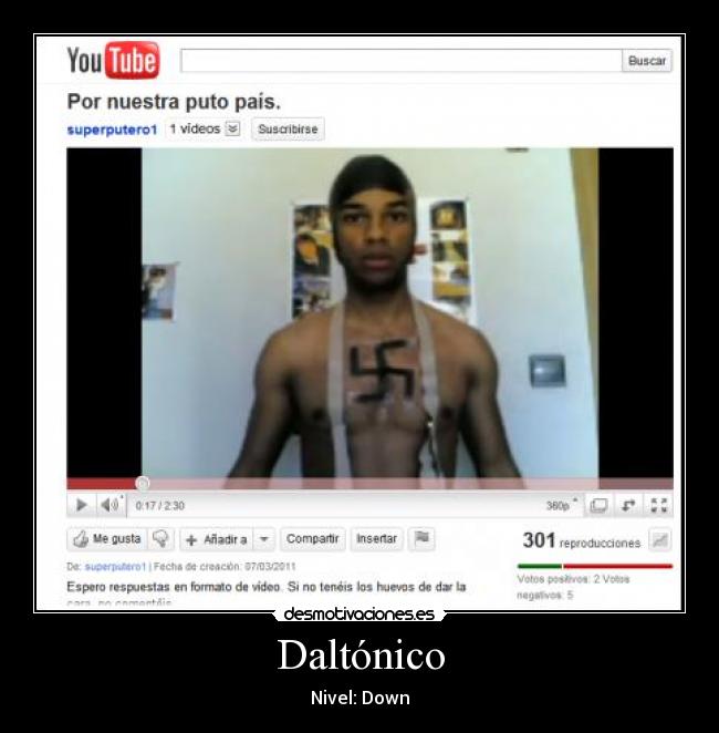 Daltónico - Nivel: Down