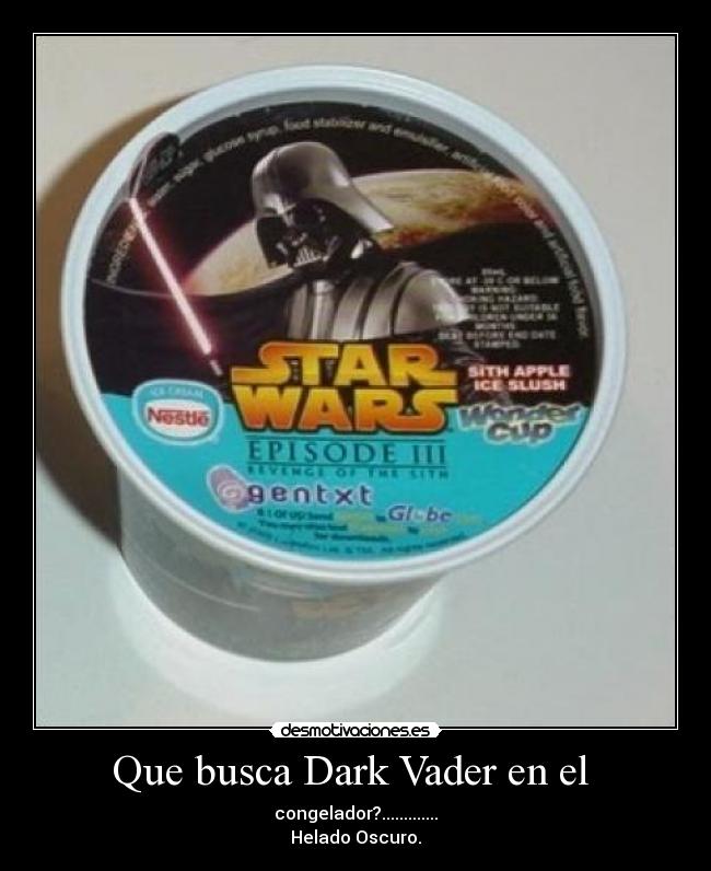 Que busca Dark Vader en el  - 