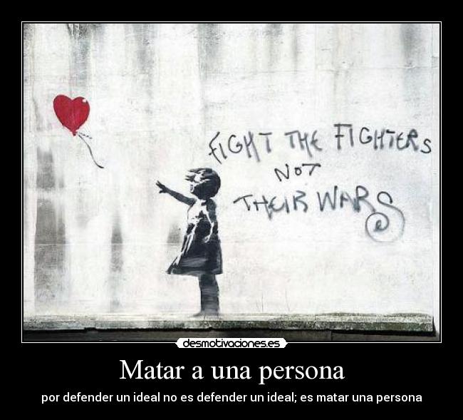 Matar a una persona -