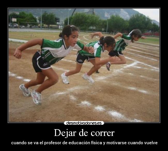 Dejar de correr -