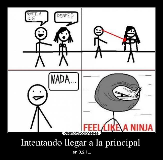 Intentando llegar a la principal - en 3,2,1...