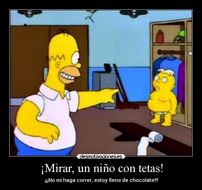 carteles tetas tetas homer nino toalla desmotivaciones