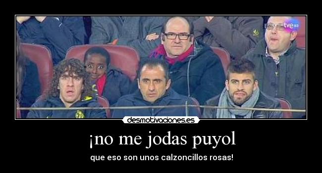 ¡no me jodas puyol -