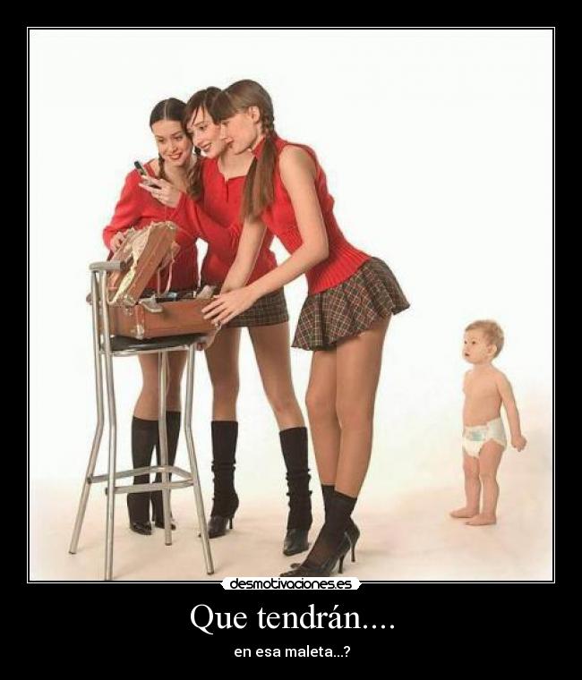 Que tendrán.... - en esa maleta...?