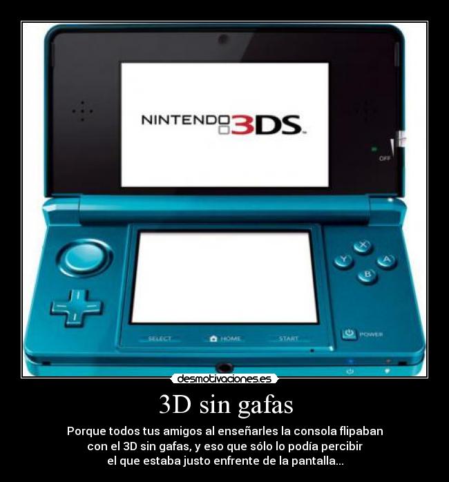 carteles 3ds nintendo 3d amigos desmotivaciones
