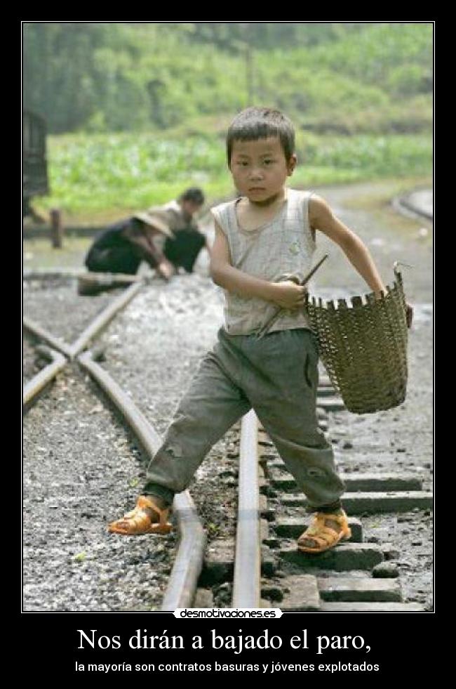 Nos dirán a bajado el paro,  - 