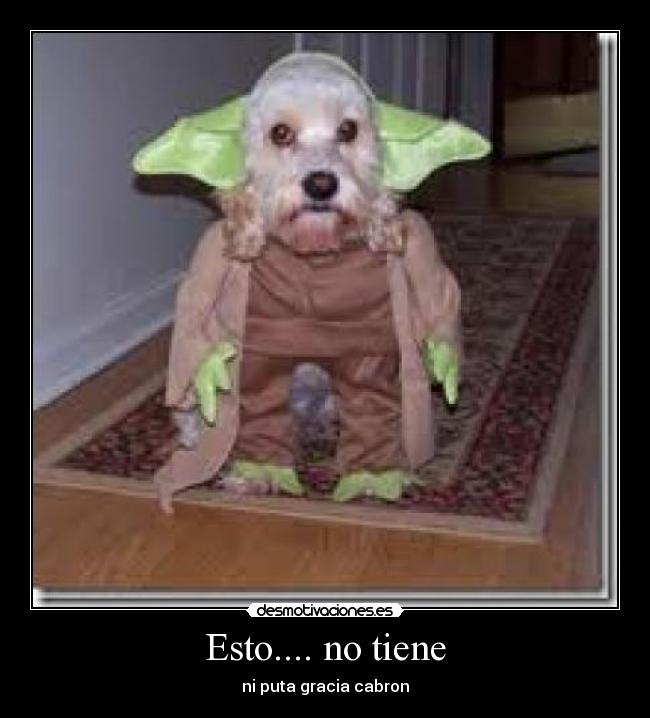 Esto.... no tiene - ni puta gracia cabron