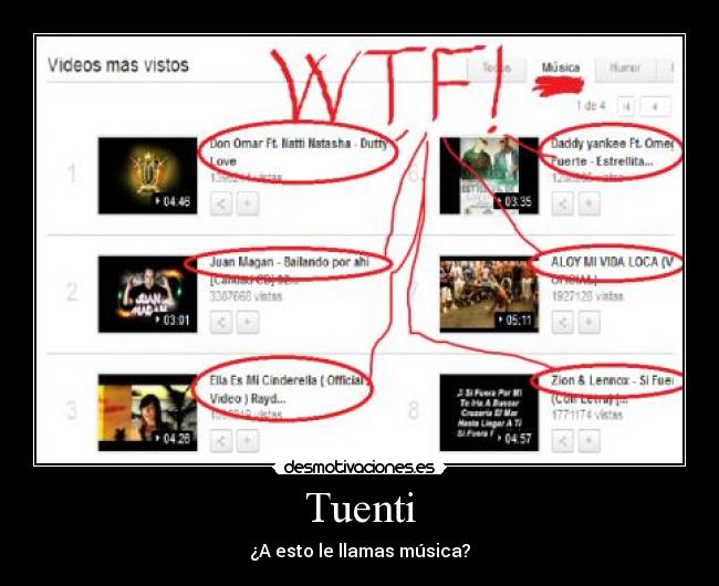 carteles tuenti musica tuenti wtf desmotivaciones