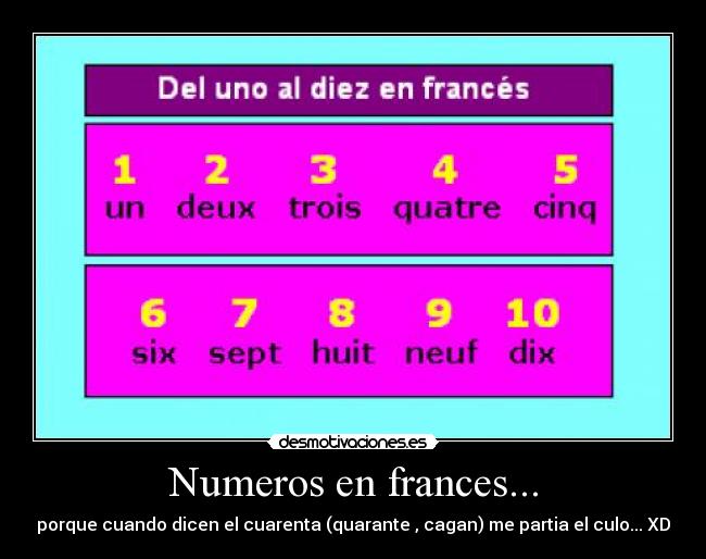 Numeros en frances... - 