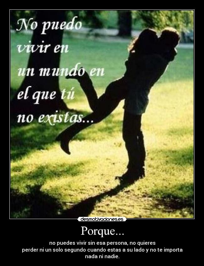 Porque... -