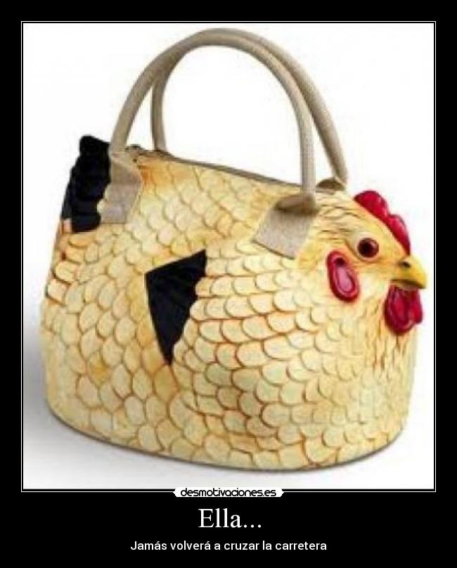 Ella... - Jamás volverá a cruzar la carretera