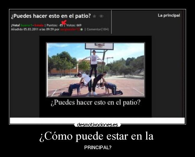 ¿Cómo puede estar en la  - 