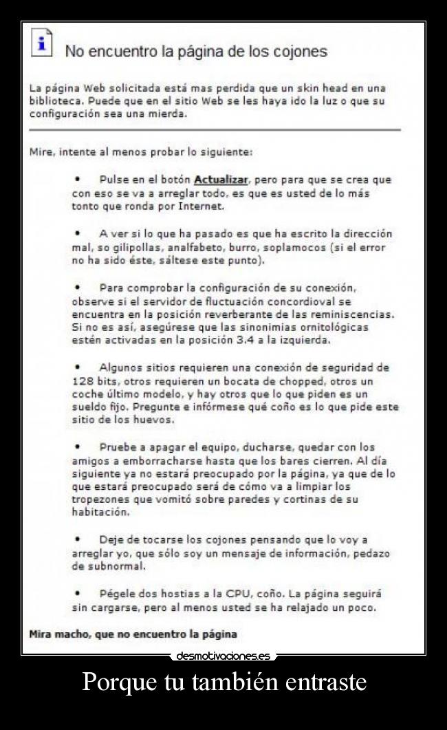 Porque tu también entraste -