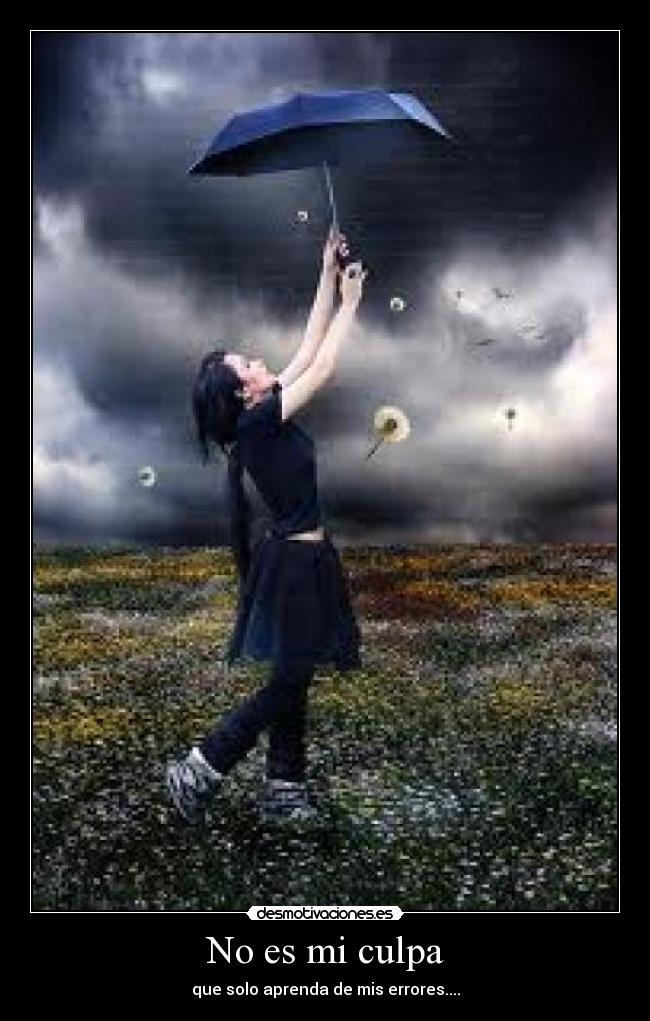 No es mi culpa - que solo aprenda de mis errores....