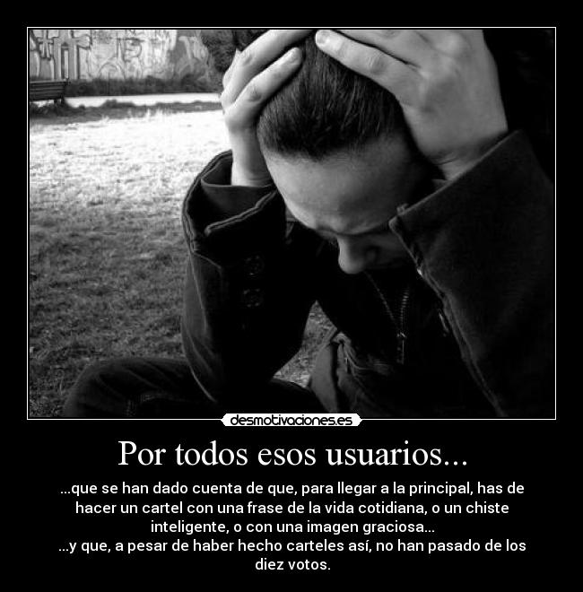 Por todos esos usuarios... - 