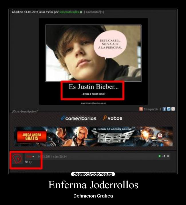 Enferma Joderrollos - Definicion Grafica