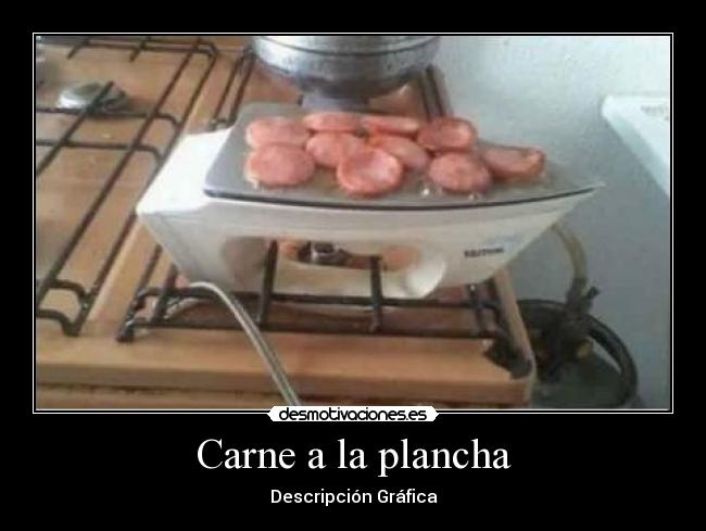 Carne a la plancha - Descripción Gráfica